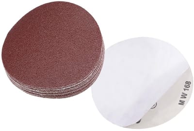 15 stuks schuurdiscs met een diameter van 12 cm, korrel 60, zelfklevend schuurpapier - ideaal voor houtbewerking en metaalbewerking, perfect voor schuren en afwerken