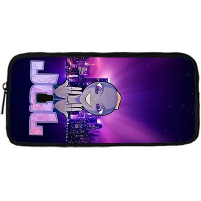 Rapper JuL C'est Pas Des Lol Kinderschoolrugzak met Lunchtassen, Etuis, Schooltassen voor Jongens Meisjes Beste Cadeau purple