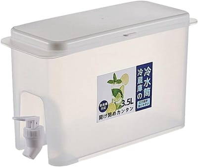 Waterdispenser met kraan, 3,5L watertank met kraan Drankdispenser Koeling van drinkbekers Waterkoker Geschikt voor koelkast