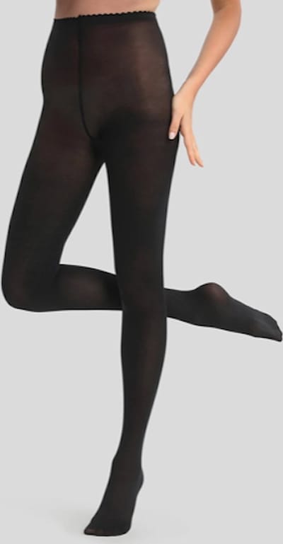 DIM Green 40 den semi opaque panty maat S zwart