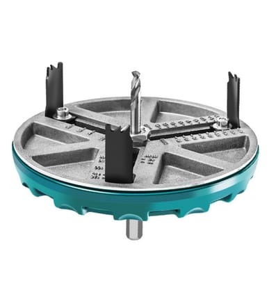 Dailygoods- Ponszaagkit Verstelbaar 1,8-5 Inch - Gatenzaagset - Gatenzaag voor Houtbewerking - Spaanderverzameling - Hoge Efficiëntie - Schone Snede