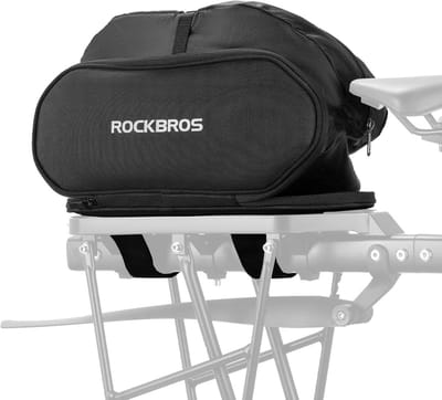 Fietszaktas - Zadeltas Fietstas - Fietstochten Organiseren - Uitbreidbaar Tot 5 Liter - 34.5 x 14 x 3 cm - Zwart