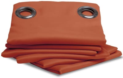 MOONDREAM LumenControl™ Verduisteringsgordijn | Licht+zonwering | EU-fabricaat | Oogjes | Oranje MC374 | 140B x 260L cm
