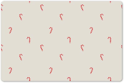 Placemats 45x30 cm - Placemat kunststof - 1 stuk - Patroon - Zuurstokken - Beige - Borden onderleggers - Decoratie voor op tafel - Keuken tafeldecoratie accessoires - Vinyl onderlegger - Tafelversiering