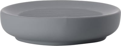 Zone Denmark Ume Zeepbakje - Zeepschaaltje keramiek - Toilet & Badkamer Accessoires - Ø 12 cm - Grijs