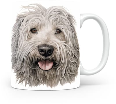 Mok Komondor Beker voor koffie of tas voor thee, cadeau voor dierenliefhebbers, moeder, vader, collega, vriend, vriendin, kantoor, opa, oma, hond, kerst, sinterklaas, verjaardag