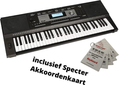 M331 |Medeli Millenium Series keyboard, 61 aanslaggevoelige toetsen, 2 x 3 watt Met Akkoordenkaart