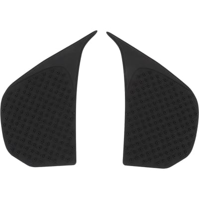 1 Paar Motorfiets Tankpad Waterdicht Rubber Antislip Zijtank Kniegrip Tractiepad Beschermer black