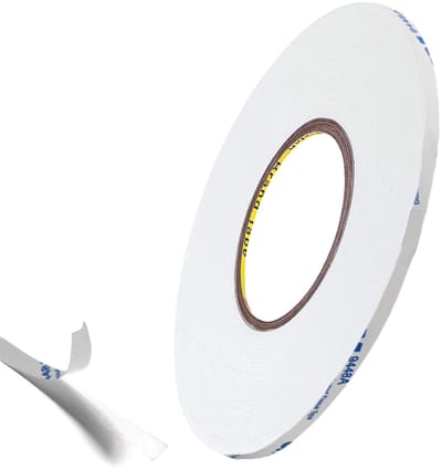 Dubbelzijdige Transparante Plakband voor Creatief Gebruik, Zelfklevend, Ideaal voor Scrapbooking en Knutselen, 1 Rol 6mm x 50m