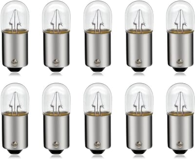 10x BA9S Binnenverlichting Auto Dashboard & Interieur – 24V 4W Warm Wit