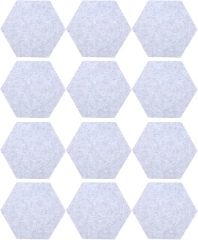 Geluidsisolatiepanelen - Akoestische Tegels - Ruisonderdrukking Studio - Polyestervezel Materiaal - 12 Stuks - Grijs
