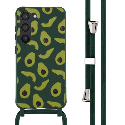 imoshion Hoesje - Geschikt voor Samsung Galaxy S23 - Siliconen design hoesje met koord - Avocado Green