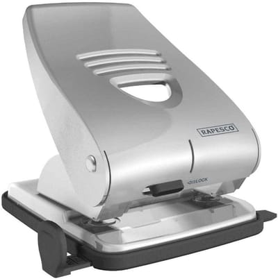 2-gats perforator voor 30 vel 80 gsm zilver
