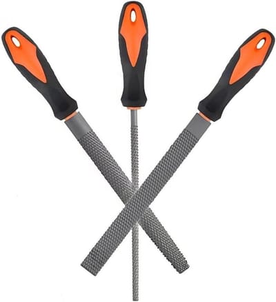 Houtrasp Set - Raspen Kit - Houtbewerking - Rubberen Handgrepen - 8 Inch - Oranje