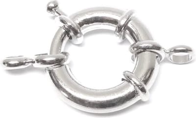 Art & Pearls XL Boeisluitingen – 10 Stuks – 22 mm – Platinum Plated – Anti-Allergisch – Stevige Veersluiting – Sieradenonderdelen - sluitingen