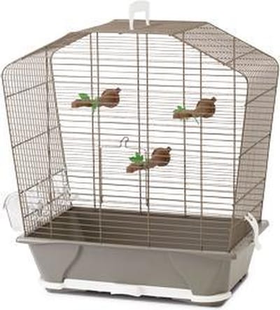 Vogelkooi Camille 30 Savic (grijs/wit, 45 x 25 x 48 cm