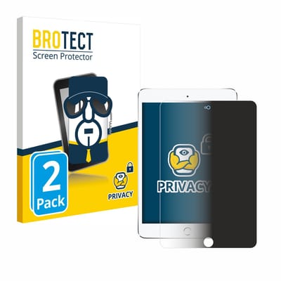 BROTECT - privacy screenprotector voor Apple iPad Mini 4 2015 - Folie Beschermfolie Blauwlichtfilter 2 Stuks