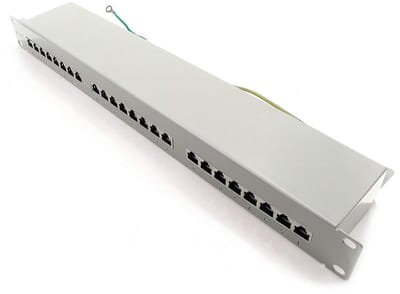 Patchpaneel CAT5e - Verdeelpaneel Netwerk - Netwerk Organiseren - 24 Poorten LSA+ - 19 inch - Wit
