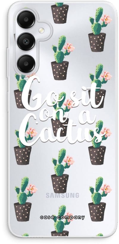 Case Company® - Hoesje geschikt voor Samsung Galaxy A05s hoesje - Cactus quote - Soft Cover Telefoonhoesje - Bescherming aan alle Kanten en Schermrand