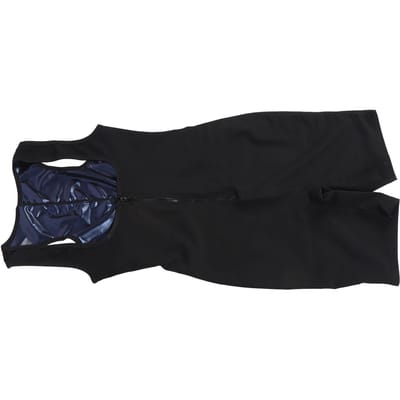 Saunapak Zweet Sauna Jumpsuit Sneldrogend Sauna Bodysuit met Rits op de Rug voor Gym Workout Hardlopen blue