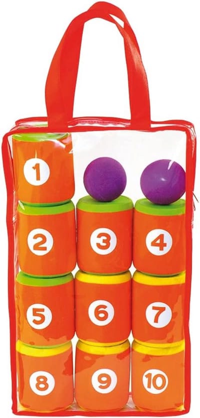 Blikgooien Spelset met Ballen en Draagtas - Binnen en Buiten Spel