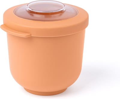 Amuse Tylla Peach - 500ml - Lunchbox – Lunchtrommel - Bowl met deksel - Perfect afsluitbare vershouddoos - Snackbox voor onderweg - BPA-vrij - Oranje