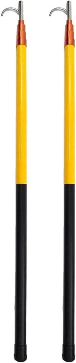 Reddingsstok Telescopisch - Hulpstok Zwembad - Water Redding - Lichtgewicht Fiberglass - Tot 6 Meter - Geel