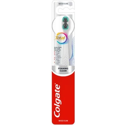 Colgate Toothbrush Total Foaming Clean Medium 1 st
