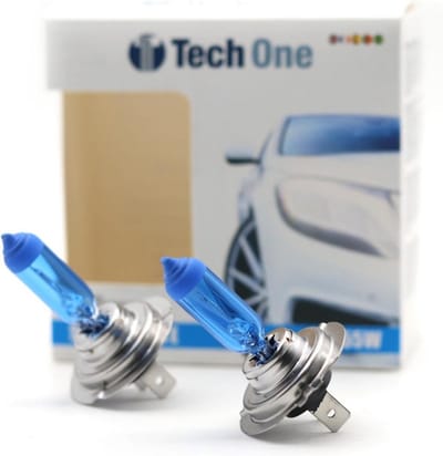Set van 2 H7 Koplampen met Xenon-Effect, 12V 55W, Superwit Licht 8500K