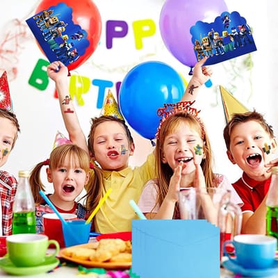 Famanu – Uitnodigingskaarten verjaardag met enveloppen, stoer kinderfeest thema voor jongens (12 stu
