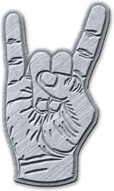 - Devil Horns Pin - Zilverkleurig