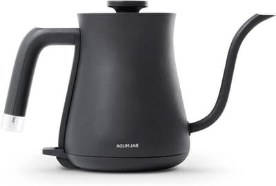 Elektrische theepot - Waterkoker theepot - Thee en koffie zetten - Precisie schenktuit - 06L - Zwart