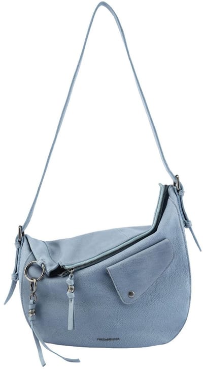 FREDsBRUDER Leren schoudertas My Forever Friend Shoulder Bag Cool Blue Lichtblauw