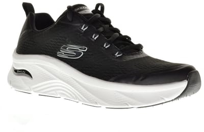 Skechers Zwarte Herensneaker Arch Fit Witte Zool maat 42.5