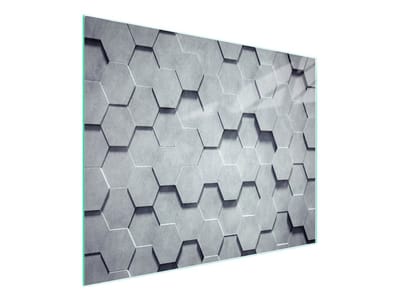 TMK ArtDeko Serie - Glazen Snijplank - 52x30cm - Hittebestendig - Antislip