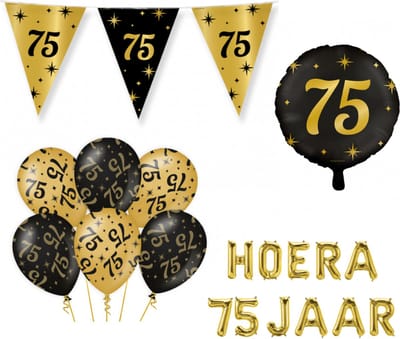 75 jaar Classy Versiering pakket - M