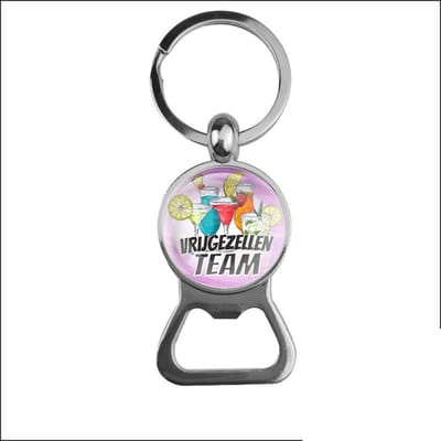Bieropener Glas - Vrijgezellen Team - Paars