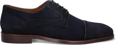 McGregor Heren Herenschoenen - Blauw - Lage Sneakers - Suède - Veters