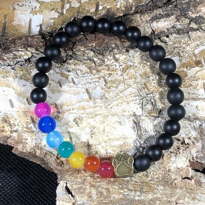 GoedeDoelen.Shop | Armband Over The Rainbow Brons L | Herdenkingsarmband | Gedenk Armband | Over The Rainbow | Rainbow Armband | Rainbow | Polsmaat tot ca 21 cm | Cadeau | Wellness-House