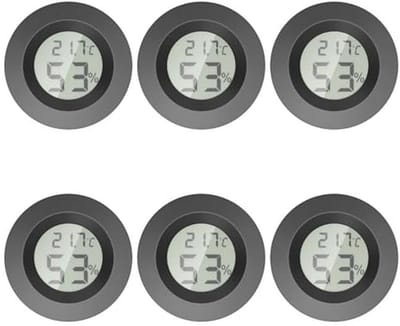 Mini-thermometer en hygrometer voor binnen - Ronde luchtvochtigheidsmeter