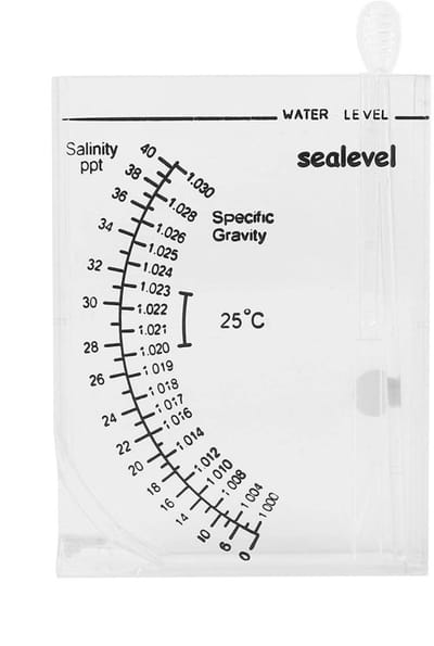 Cosensi- Hydrometer Zoutgehalte Meter - Salinimeter Aquarium - Nauwkeurige Vochtmeter - Duurzaam - Eenvoudig Afleesbaar - Geschikt voor Zeeaquaria