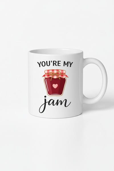 Mok 'You're My Jam' - Grappig en Liefdevol Cadeau voor je Geliefde