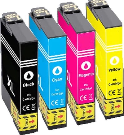 34XL Zwart + Alle kleuren - Huismerk inktcartridge compatible met Epson WorkForce Pro WF-3720 DW / Epson WorkForce Pro WF-3720 DWF / Epson WorkForce Pro WF-3725 DWF
