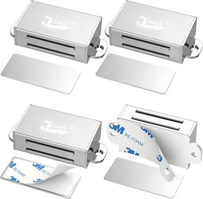 Magnetische Deurvangen 4-Pack - Roestvrijstalen Deurmagneten Voor Kasten en Lades