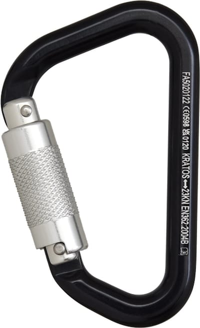 Kratos Aluminium karabijnhaak - Automatische vergrendeling - opening 21mm