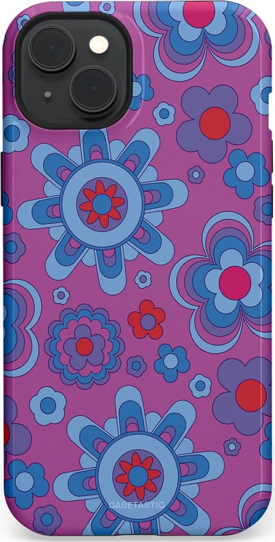 Casetastic Hoesje Geschikt voor Apple iPhone 15 Plus Magsafe - Stijlvolle Beschermende Duo-layer Case - Retro relax