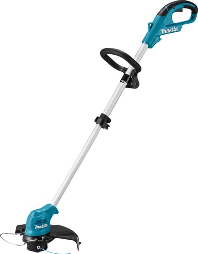 Makita UR 100 DSME accu-graskantensnijder 10,8 V + 2x accu 4,0 Ah + lader + 1x draadkop en accessoires