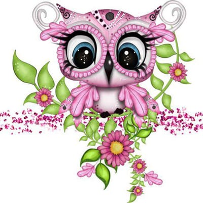 5d Diy Diamant Schilderij Volledige Uil Cartoon Cadeau Diamanten Mozaïek Versier Diamant Borduurwerk 30x30