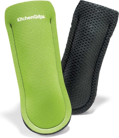 KitchenGrips - FLXAprene pannenlap - pannenhouder - neopreen - 2 stuks - groen/zwart
