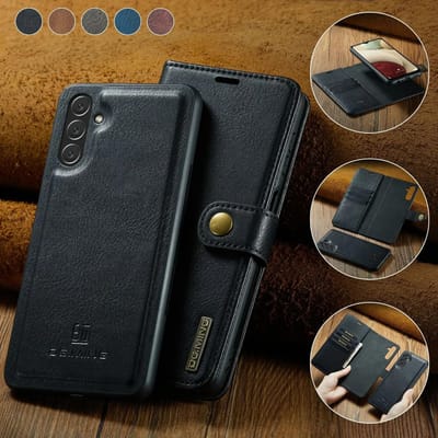 Afneembare Magnetische Telefoonhoes voor Samsung Galaxy S23 FE S25 S24 S22 Ultra Plus A16 A36 A15 A35 A55 A54 A34 Portemonnee Kaarthoes Galaxy S22